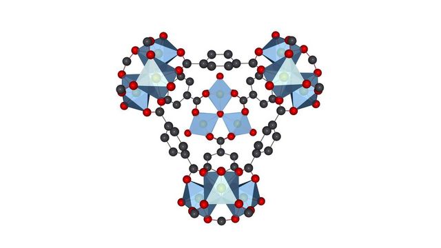 Increasing the pore size of this chromium-containing MOF improved its ability to carry and deliver two common drugs: ibuprofen and 5-fluorouracil. Credit: Fateme Rezaei 