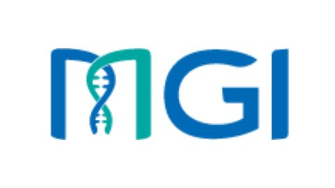 A logo for the brand MGI Tech Co Ltd.